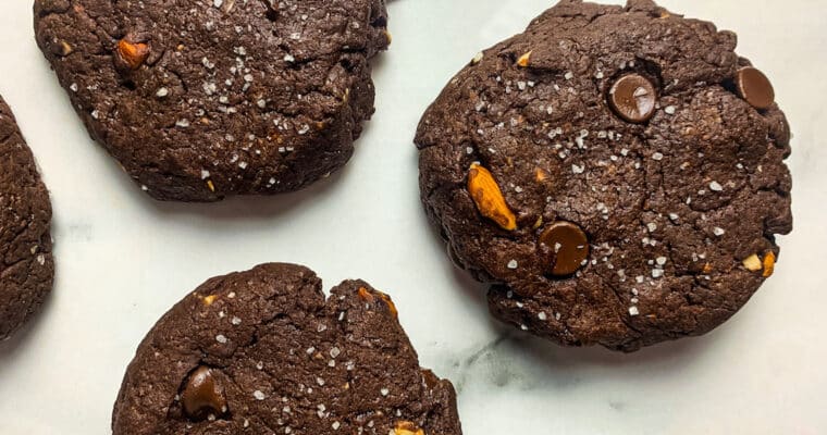 Double Chocolate Almond Cookies