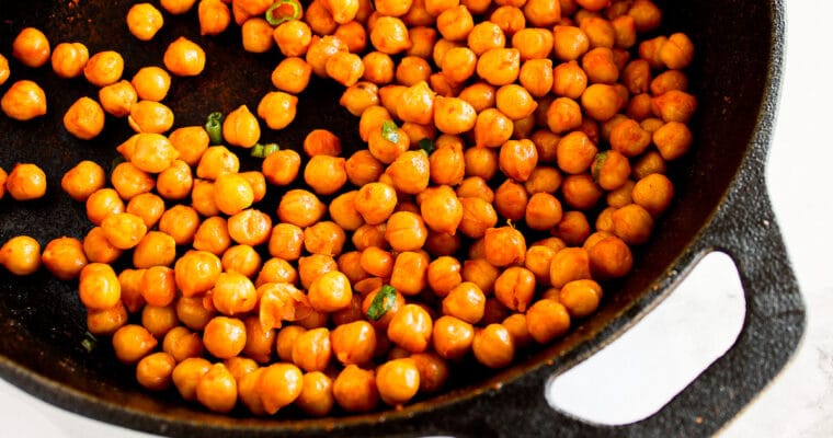 Buffalo Hot Sauce Chickpeas